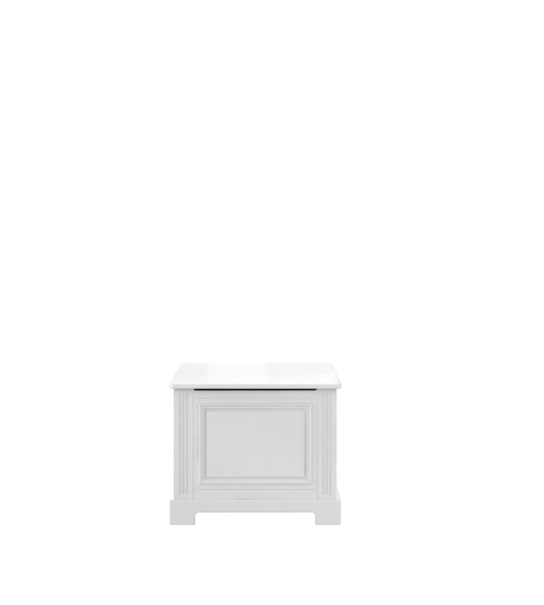 Cufar pentru depozitarea jucariilor Ines - White – H 56 x L 68,2 x l 50 cm