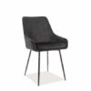 Scaun Albi Velvet Negru